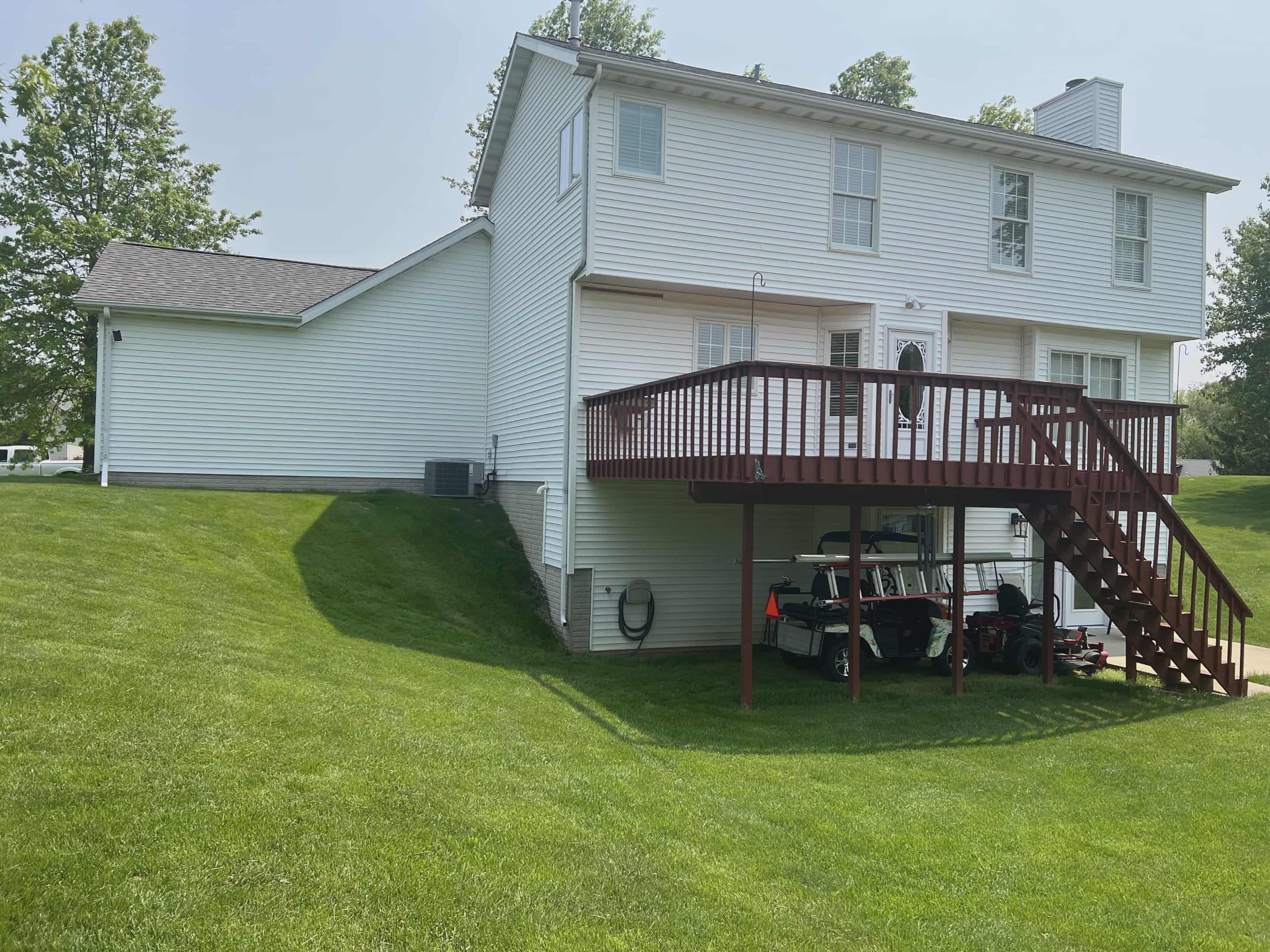 Deck & Siding — Rear Elevation in Central Illinois
